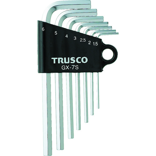 【TRUSCO】ＴＲＵＳＣＯ　六角棒レンチセット　７本組